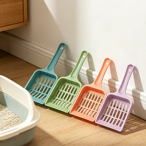 Pala para arena de gatos, fabricante mayorista de palas de plástico para excrementos de gatos, suministros huecos para limpieza de mascotas, pala para excrementos de gatos, pala para arena de gatos - Product Image 2
