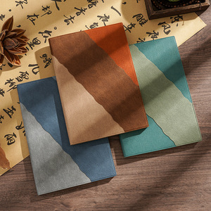 Carnet de notes Lx avec reliure spirale, couverture en cuir, design gaufré, fait main, pour usage professionnel et bureautique, papier Daolin 80 g/m² - Product Image 2