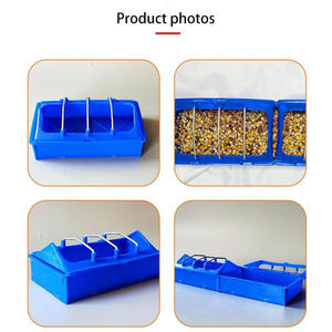 Nuove mangiatoie per pollame in plastica da 40cm per piccione <span class=keywords><strong>pappagallo</strong></span> e uccello distributore di cibo e acqua a doppio scopo - Product Image 4