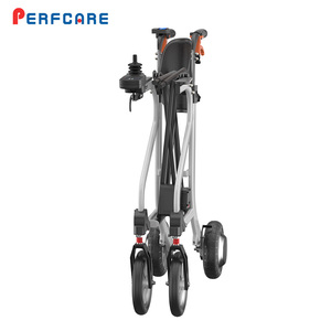 Venta caliente ayuda a la movilidad Rollator Walker plegable ligero aluminio potencia silla de ruedas eléctrica batería extraíble todo terreno - Product Image 4