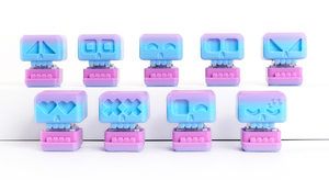 In 3D đầy màu sắc PLA Doanh in di chuyển thân thiện với trẻ em Quà tặng Bộ Xương nút sáng tạo đối phó với đồ chơi căng thẳng - Product Image 3