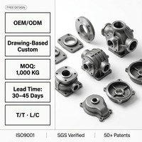 Pièces en fonte ductile grise de précision EN-GJL-250 ASTM A48 Classe 35, moulage au sable, composants de machines automobiles professionnels