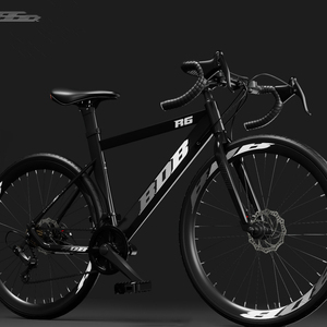 Bicicleta de Carretera con Cuadro de Acero 700C, Llantas Delgadas, Velocidad Variable y Frenos de Disco para Adultos - Product Image 4