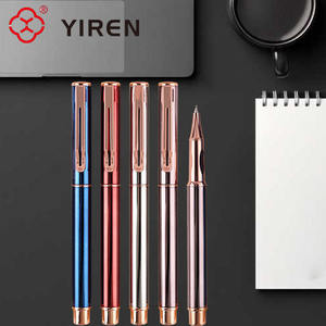 गुलाब सोने की क्लिप के साथ yiren कस्टम धातु रोलबॉल पेन के साथ कार्यालय के लिए उपहार पेन - Product Image 4