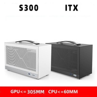 Boîtier de jeu PC personnalisé S300 Mid-ITX portable avec entrée/sortie frontale USB 3.0 et mini tour Type-C pour application de bureau