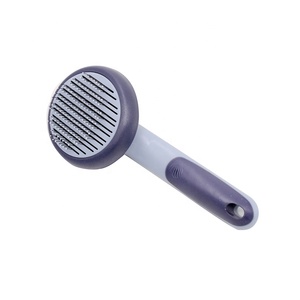 Top 2023 new Self <span class=keywords><strong>Cleaning</strong></span> One Key Cat Needle <span class=keywords><strong>Comb</strong></span> Dog <span class=keywords><strong>Pet</strong></span> Hair Remove Massage Grooming Slicker spazzola per spargimento - Product Image 3