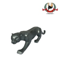 Statue d'animal en forme de léopard, décoration de bureau, haut de gamme, personnalisée, Souvenir, en métal, cadeau