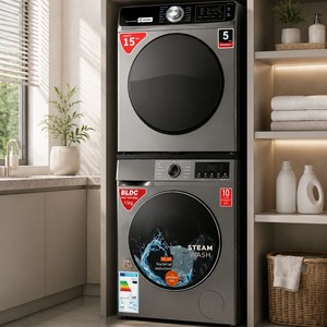 Lavadora y Secadora Automática de Carga Frontal con Capacidad de 15 kg para Uso Doméstico, Ideal para Grandes Hogares - Product Image 6