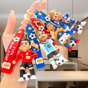 Llavero de Fútbol con Diseño de Camisetas de <span class=keywords><strong>Estrellas</strong></span> como Cristiano Ronaldo y <span class=keywords><strong>Messi</strong></span>, Pequeño Regalo para Fanáticos - Product Image 1