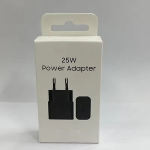 อะแดปเตอร์ชาร์จไฟแบบติดผนัง USB-C รุ่นใหม่ ปี 2026 กำลังไฟ 25 วัตต์ T2510 รองรับปลั๊ก US EU UK ชาร์จเร็วแบบ PD TYPE C สำหรับ <span class=keywords><strong>Samsung</strong></span> <span class=keywords><strong>Galaxy</strong></span> S24 <span class=keywords><strong>A53</strong></span> S23 - Product Image 5