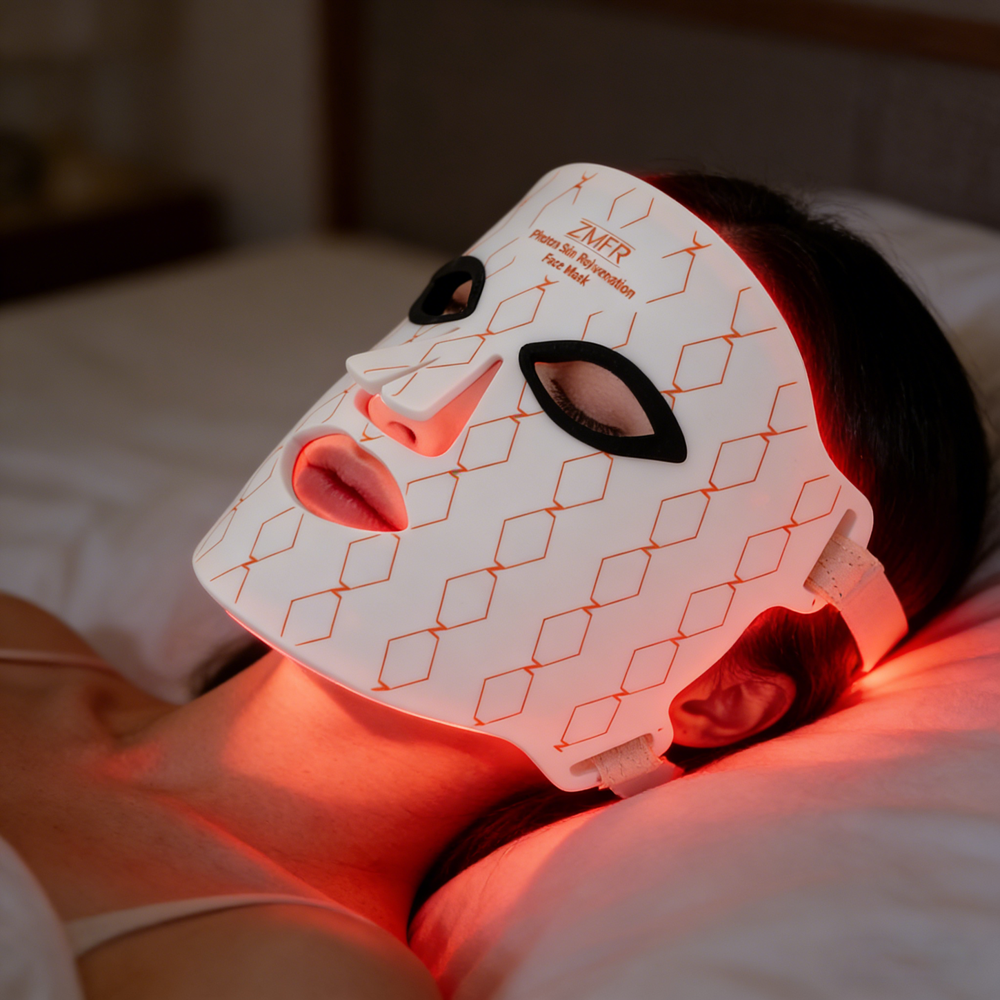 ORANGLES 4-Color LED Silicon Face Mask | Home Use Skin Care Device with Scrub Function | Wrinkle Remover & Facial Treatment – orangles Qatar - detailed closeup view - illustrating benefits - Image 3 of 6 | created for all | Shop 4-Color LED Silicon Face Mask | Home Use Skin Care Device with Scrub Function | Wrinkle Remover & Facial Treatment – orangles Qatar North Carolina | Free Shipping ORANGLES