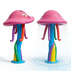 Fontaine professionnelle en fibre de verre en forme de champignon pour projets de parcs aquatiques et parcs aquatiques à thème - Product Image 3