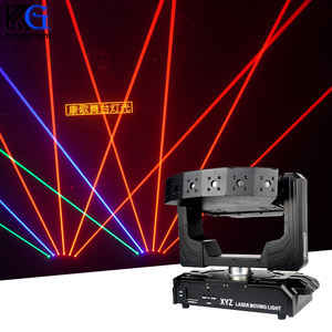 Nouveau rvb 6 <span class=keywords><strong>yeux</strong></span> XYZ faisceau de scène barre de Rotation infinie éclairage Laser fête mariage tête mobile lumière Laser pour DJ Disco - Product Image 4