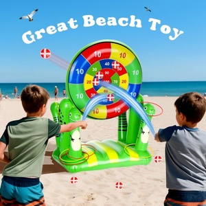 PVC Inflatable Dinosaur Pool Float Toy 26.7*38.5 Inch for <b>Kids</b> Dart Board Hoop <b>Ring</b> Toss Outdoor Water Game Cool Pool Yard Party - Product Image 6