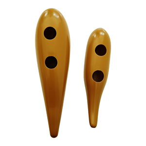 Instrumento de percusión Orff al por mayor, raspador de plástico color café, tubo de sonido de rana, juguete, accesorio musical, material didáctico - Product Image 4