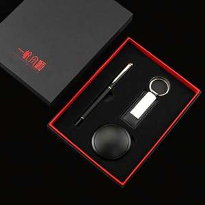 Customised Promotional Men Business Corporate Gifts <b>Set</b> Personality Key Chain With Gift Box Gift Car Leather Keychains for 4S - Product Image 4