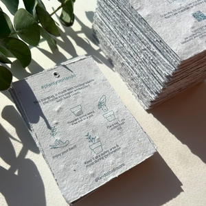 Fogli di Carta Artistica Piantabile con Semi di Verdure e Fiori Selvatici, Eco-Giardinaggio, Fai-da-Te, Artigianato, Stile Biglietto da Visita con Copertina Rigida - Product Image 6