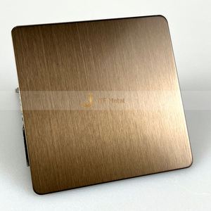 LL183 304 316 Placa Decorativa de Acero Inoxidable con Acabado Antihuellas, Color Bronce, Grosor Personalizado, Corte y Plegado - Product Image 2