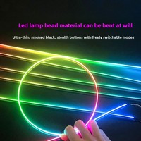 Offre Spéciale : Bande Lumineuse Optique pour Voiture, Effet Ambiance, Contrôle Vocal via Application, 10W, Compatible Universel, Lumière Magique Multicolore