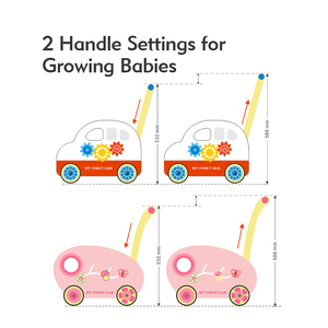 Jouets éducatifs Montessori en <span class=keywords><strong>bois</strong></span> pour tout-petits <span class=keywords><strong>de</strong></span> 1 à 3 ans, poussette à pousser pour bébé - Product Image 4