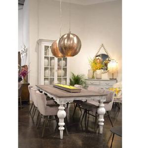 Buffet de cuisine traditionnel en bois blanc avec portes vitrées - Product Image 3