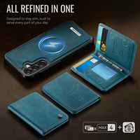 Casing HP Anti Benturan Kulit PU OEM/ODM Denior dengan Cincin Magnetik Terintegrasi, Kompatibel dengan Seri A57/A56/A55/A54/A17/A16/15/A14