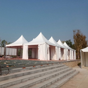 Tente de réception pagode extérieure imperméable 3m/4m/5m/6m, structure en aluminium robuste, idéale pour événements commerciaux et salons professionnels. - Product Image 4