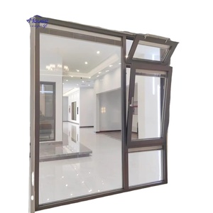 Fenêtre passive Auvent à triple vitrage Aluminium standard Faible valeur U Bonne efficacité énergétique Verre américain <span class=keywords><strong>Prix</strong></span> d'usine Conception graphique - Product Image 1