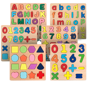 Rompecabezas <span class=keywords><strong>de</strong></span> Alfabeto <span class=keywords><strong>de</strong></span> <span class=keywords><strong>Madera</strong></span> 3D, <span class=keywords><strong>Letras</strong></span> ABC <span class=keywords><strong>de</strong></span> <span class=keywords><strong>Madera</strong></span> Gruesa, <span class=keywords><strong>Letras</strong></span> Minúsculas y Mayúsculas, Rompecabezas para el Reconocimiento Temprano del Alfabeto, Personalizado - Product Image 1