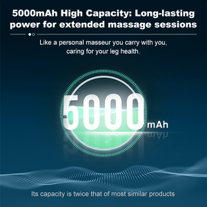 Eveekon <span class=keywords><strong>2026</strong></span> Novo Massageador de Panturrilha Sem Fio para Circulação e Alívio da Dor, Massagem Portátil para Pernas com Calor e Compressão - Product Image 6