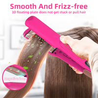 Top Selling New Arrival MCH Titanium Wide Plate Infrared Hair Straightener 2 in 1 Fast Curling Hair Straightening Flat Irons
