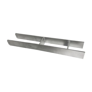 Anclaje de tierra de soporte de poste H galvanizado de 600 mm de longitud para valla pérgola cochera - Product Image 1