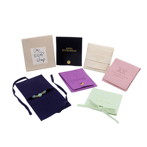 Bolsa de Terciopelo Personalizada para Joyería, Bolsa de Microfibra Tipo Sobre para Joyería - Product Image 6