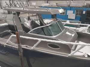 Yacht <span class=keywords><strong>de</strong></span> pêche <span class=keywords><strong>de</strong></span> luxe en Aluminium, cabine centrale, 25ft, 7.5m, bateau avec marche - Product Image 6