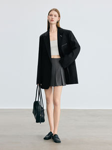 Elegante, Casual, Literario y <span class=keywords><strong>Retro</strong></span> Mujer Silueta <span class=keywords><strong>Blazer</strong></span>/traje con Falda Midi - Product Image 4