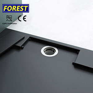 Bandeja <span class=keywords><strong>de</strong></span> resina <span class=keywords><strong>de</strong></span> superficie sólida SMC acrílica extraplana, Base <span class=keywords><strong>de</strong></span> baño <span class=keywords><strong>de</strong></span> piedra Artificial cuadrada para cabina <span class=keywords><strong>de</strong></span> <span class=keywords><strong>ducha</strong></span> <span class=keywords><strong>de</strong></span> Hotel, certificado Cupc - Product Image 4