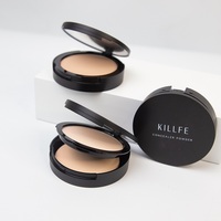 Poudre de maquillage minéral de vente chaude contrôle de l'huile couleurs personnalisées fond de teint maquillage pour le visage poudre de presse compacte