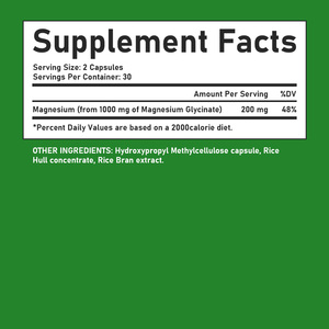 Capsules de glycinate de magnésium naturel OEM pour adultes : Soutien au sommeil, relaxation musculaire, apaisement des nerfs et soutien digestif - Product Image 2