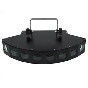 LED Scan Beam Effect Light DMX 8 Olhos Branco Feixe RGBW 4in1 Feixe Moving Head Light para Disco DJ Bar KTV Stage