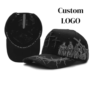 Casquettes de basket-ball personnalisées brodées en 3D en coton pur de haute qualité, doublées de satin, pour la vente en gros - Product Image 1
