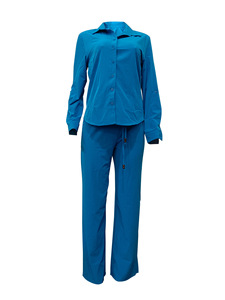 New Arrival Women's Long-Sleeve Shirt & Drawstring <b>Pants</b> Solid Color 2-Piece Set Fashion - Product Image 5