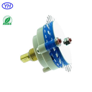 Interruptor Rotatorio Eléctrico de Eje Redondo de Alta Calidad Personalizado ODM de 38 mm con 1 2 3 Posiciones, 1 2 3 4 5 Polos, Interruptor Rotatorio de 24 Posiciones - Product Image 3