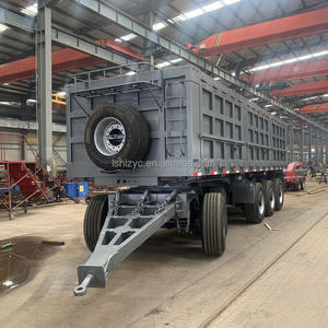 Prix d'usine Remorque complète personnalisée 3 4 5 essieux Remorque de chargement Barre de tirage Remorque à vendre à déchargement latéral Prix bon marché en stock - Product Image 4