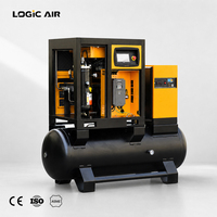 Compresseur d'air LOGICAIR compact 10 CV 7,5 kW, mini compresseur d'air à vis super silencieux 8-10 bars pour peinture et sablage