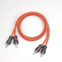Fabrika Tedarikli 2RCA Erkek-Erkek Stereo Ses Kablosu ODM OEM Özel Logo Kırmızı Beyaz RCA Kablo Araba Amfisi Ev Hoparlörü İçin