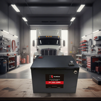 Kondisi Baru Baterai Mobil Lifepo4 24V 140Ah 1500CCA Proteksi IP67, Triple Emergency Start untuk Starter Mesin Truk Otomotif