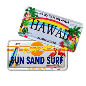 Nhà Máy Biểu Tượng Tùy Chỉnh 3D In Ấn Kim Loại USA Nhà Nước New <span class=keywords><strong>York</strong></span> Giấy Phép Tấm Tủ Lạnh Nam Châm - Product Image 1