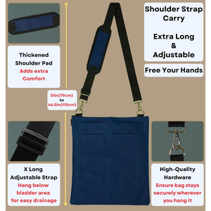 Zipper Urine <strong>Drainage</strong> <strong>Bag</strong> Holder Nephrostomy <strong>Bag</strong> Holder, <strong>Drainage</strong> <strong>Bag</strong> Cover, <strong>Catheter</strong> <strong>Bag</strong> Holder <strong>for</strong> Privacy &amp; Dignity - Product Image 5