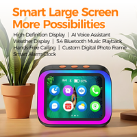 Reloj Despertador con Pantalla Táctil, IA y Alarma por Voz, Altavoz BT5.3, Resistente al Agua IPX4, Luz RGB, Interpretación Simultánea, Logotipo OEM, Venta al Por Mayor