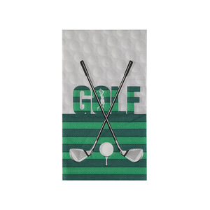 Golf Themed Paper Napkins 330mmx400mm Double Layer Printed For Party Use - Product Image 5